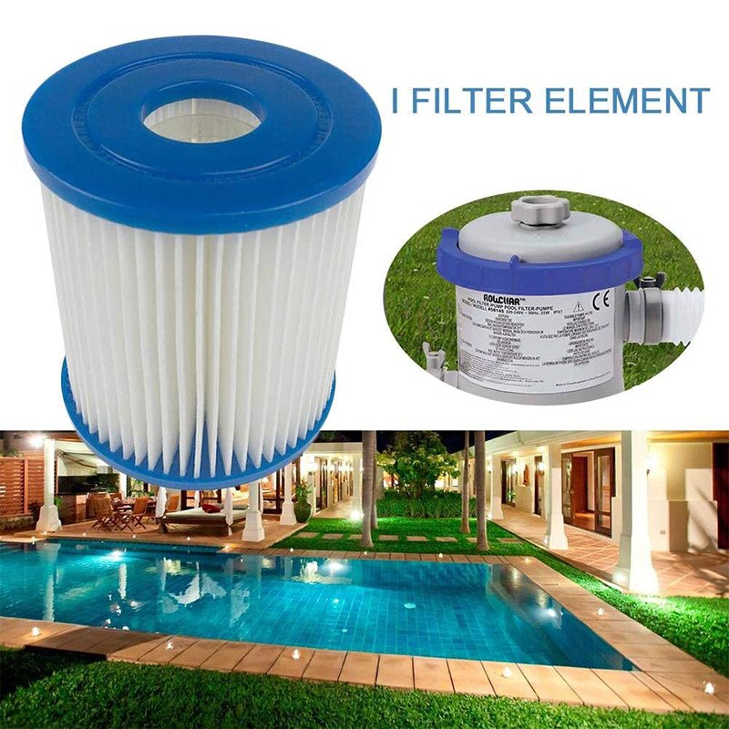 Opblaasbaar Zwembad Filter Zwembad Foam Filter Zwemmen Accessoires Eenvoudig Te Installeren Hoge Efficiency Filtratie