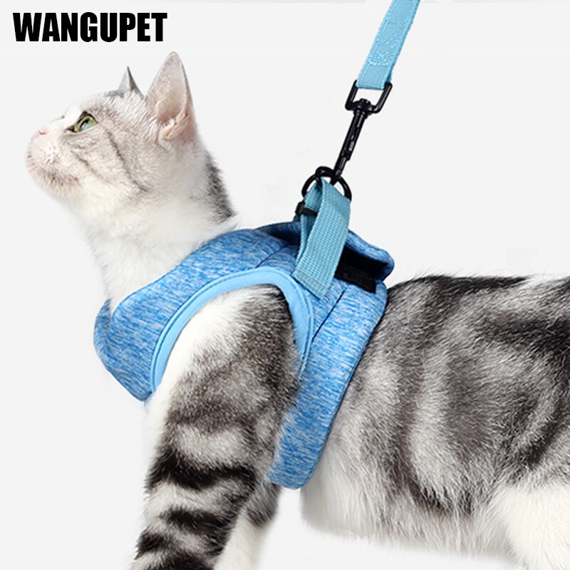 Cat Harness Leash Adjustable Safety Belt Vest Breathable Comfortable Cat Walking Lead Leash Kitten Small Dogs Pet Accessories