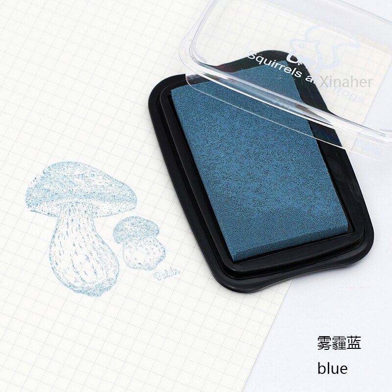 16 Kleuren Big Size Stempelkussen Craft Olie Gebaseerd Diy Inkt Pads Voor Spons Stempels Stof Scrapbooking Decor Vingerafdruk Seal Stamp pad: N