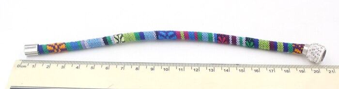 9 Kleuren Crystal Magnectic Dichter Bangle Armband Etnische Mexicaanse Stijl Katoenen Touw Boho Armbanden Voor Vrouwen Bijoux Pulsera