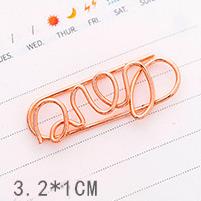 5 stk/sæt mini rosa guld flamingo kamera sakura krone stjerne papirclips bogmærke foto memo billet ringbind klip kontor stationion: 5