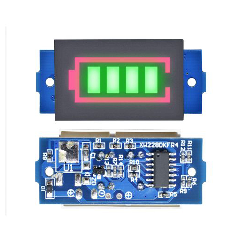 BMS 6S 18650 Lithium Battery Capacity Indicator Green Backlight LED Display Power Bank Charge Accessory