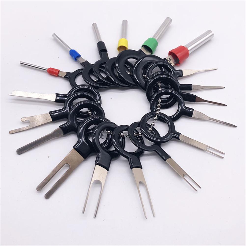 Wire Terminal Removal Tool Stainless Steel Harness Connection Picking Tool Car Electrical Wiring Crimp Connector Pin Extractor