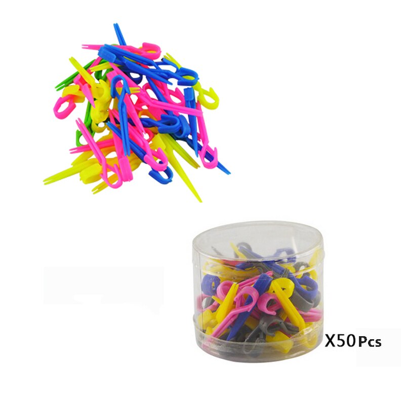 50 stk/pakke plastik hår permanent clips lille størrelse frisør klip til hårfarvning salon frisørværktøj til frisør  un025