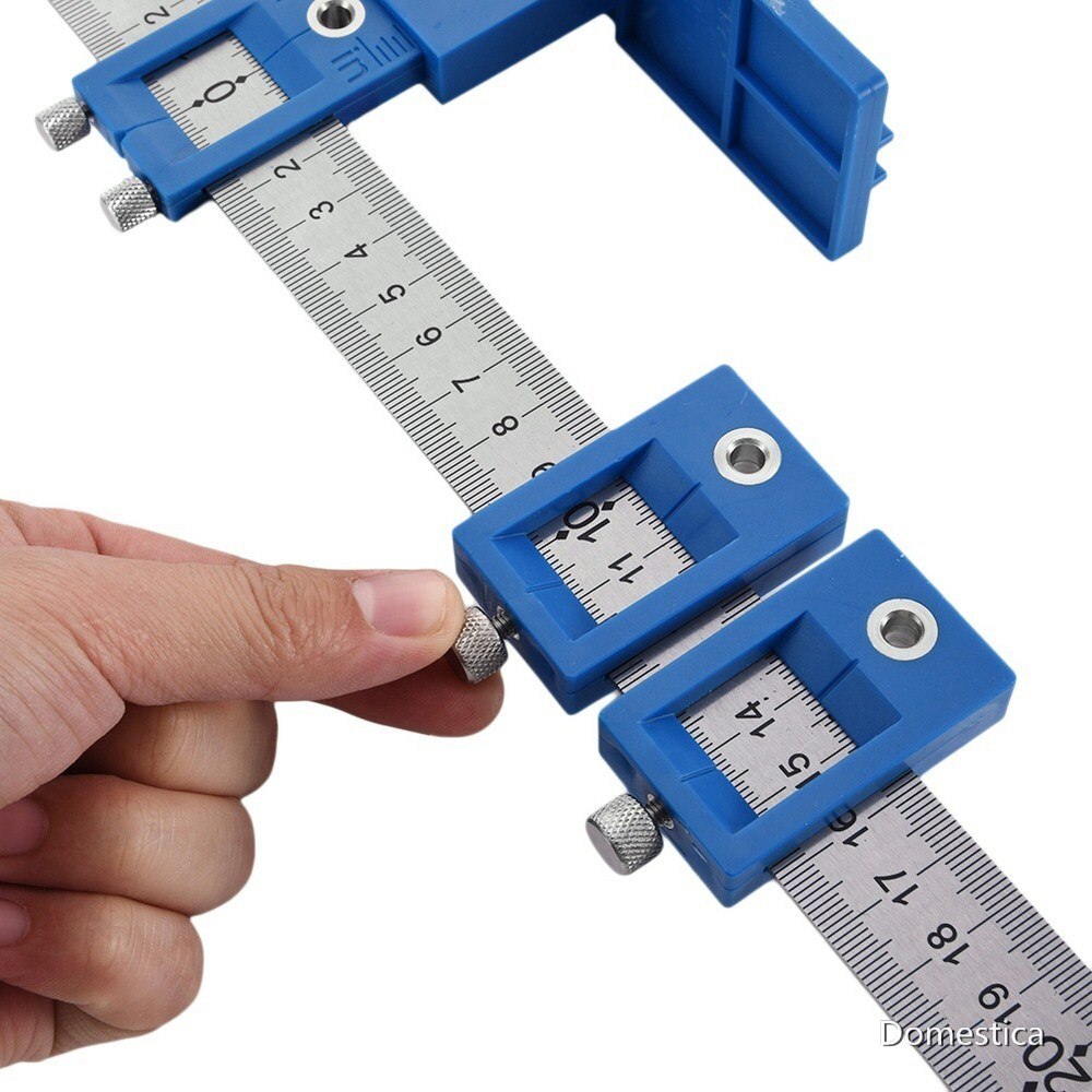 Woodworking Hole Locator Multi-functional Wood Furniture Adjustable Auxiliary Installers Hole Saw Drill Punch Locator Tools