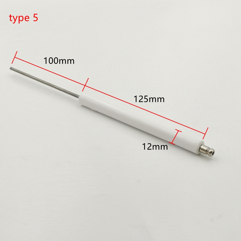 Brûleur à gaz, aiguille d'allumage en céramique, tête de cuisinière Diesel, tige d'allumage, électrode, bâton de combustion longue, sonde ionique pour la détection de flamme: Violet