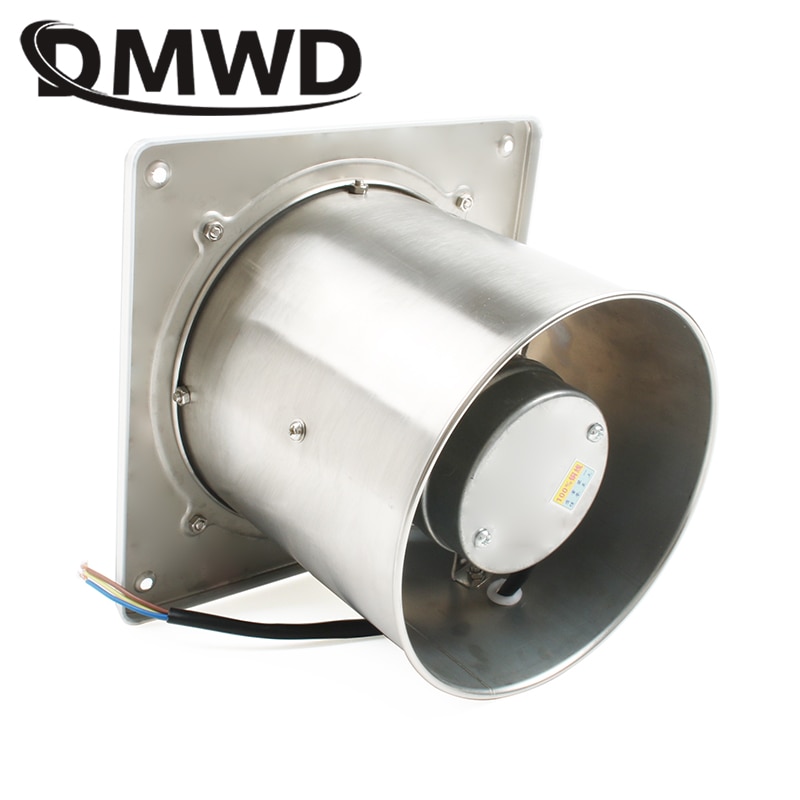 DMWD 6 Inch Raam Muur Ventilatie Uitlaat Blower Koeling Duct Ventilator Wc Badkamer Keuken Venster Extractor 6 ''Ventilator