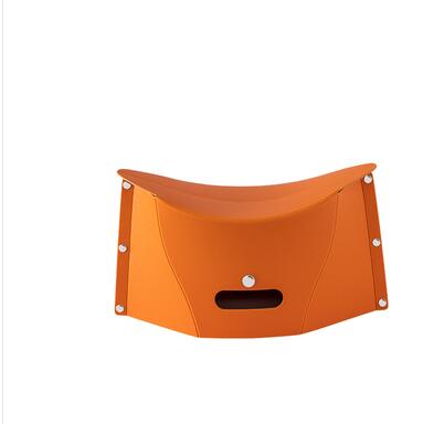 Bärbar hopfällbar pall hopfällbar stol sits lätt resa utomhus fiskestol funktionell vandringsbänk plaststolar  wy429: Orange s