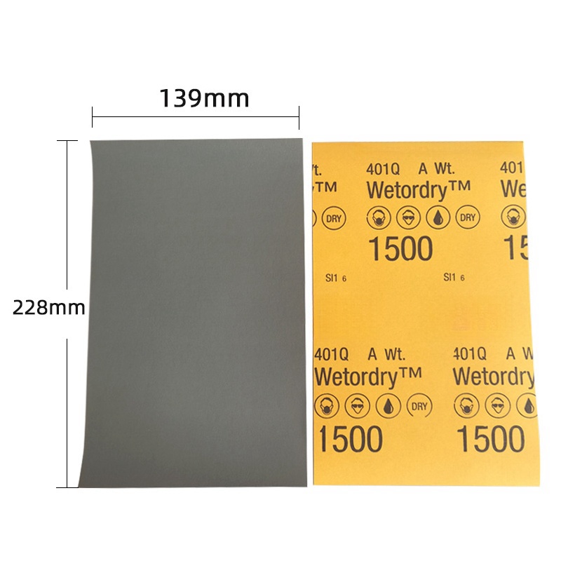 3M Sandpaper Set 1500/2000 Grit Sanding Paper Water/Dry Abrasive Sandpapers