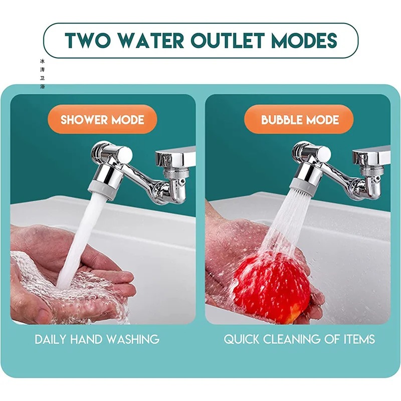 Draaibare Multifunctionele Uitbreiding Kraan Beluchter Aanrecht Kraan Extender Adapter Badkamer Kraan Swivel Robotarm Sink Fit