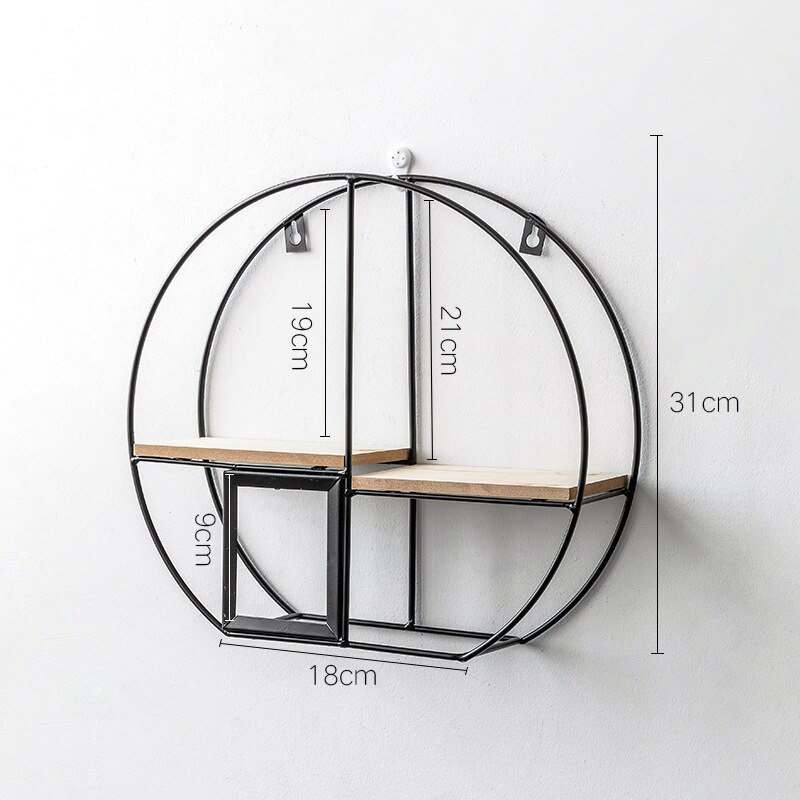 Wooden Storage Racks Hanging Decor Storage Box Photo frame Flower Pot House Storage Rack Wall Book Figurines Display Shelves: C