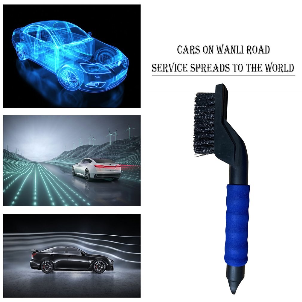 2 In 1 Auto Ijskrabber Ijskrabber Auto Sneeuw Ijs Schop Auto Ijs Schrapen Sneeuw Borstel Voorruit Schrapen tool