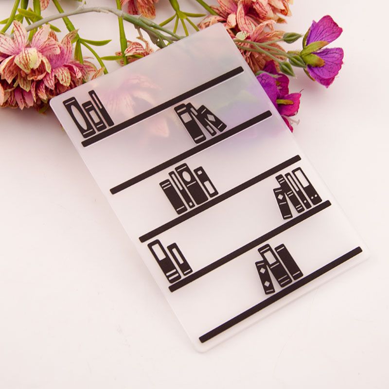 Books Plastic Embossing Folder Template DIY Scrapbook Photo Album Card Making R7RC