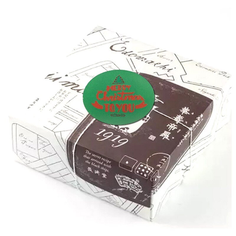 Bedankt stickers voor zegel label scrapbooking kraft sticker bakken
