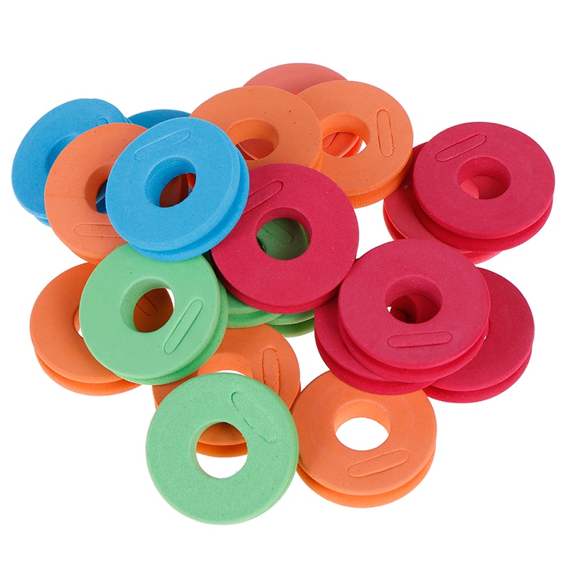 20 pièces EVA mousse bobines ligne de pêche enrouleur crochet conseil bobine enroulement carpe leurre Trace fil Leader supports boîte de matériel