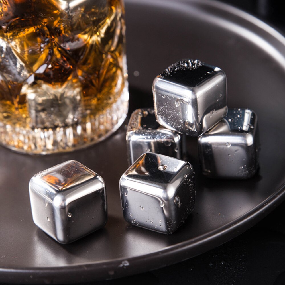 Edelstahl Eiswürfel Wein und Whiskey Kühler Lebensmittel Klasse Eis Eimer bestehen SGS Sicher und