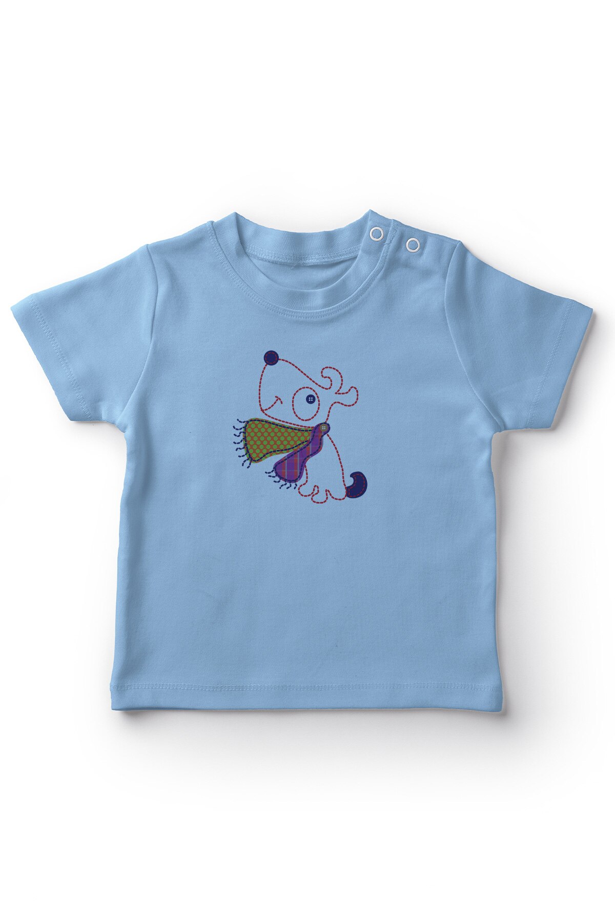 Angemiel Baby Sweet Horsehair Dog Baby Boy T-Shirt Blue