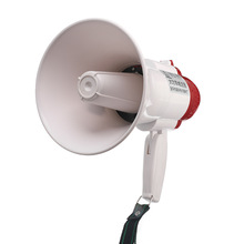 Portable Speaker Megaphone Strap Grip Loudspeaker Record Play With Siren