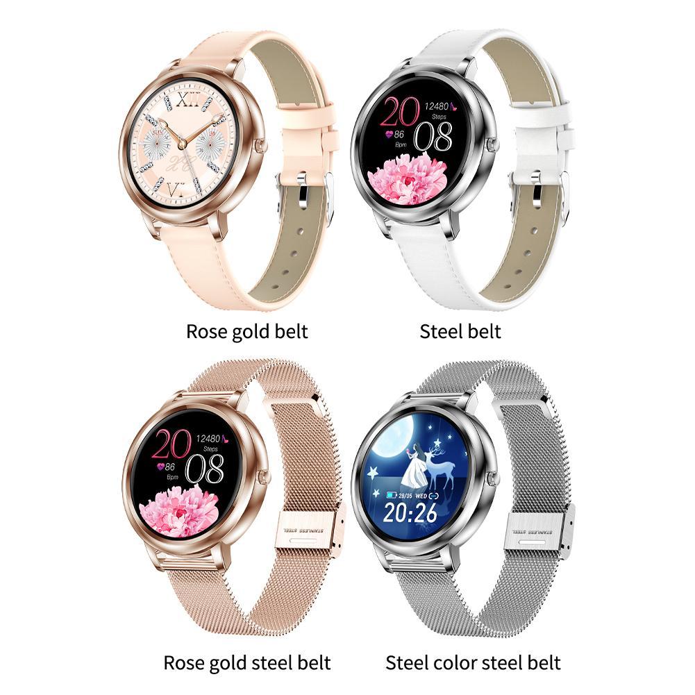 Clever Uhr voll berühren Bildschirm 39mm Durchmesser Frauen Smartwatch Für Damen Und Mädchen Kompatibel Mit Android/IOS bluetooth 5,0