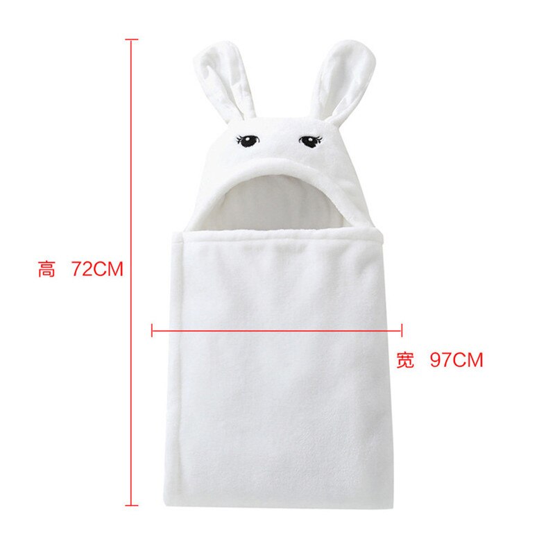 Manta de bebé recién nacido bebé niño niña linda felpa de dibujos animados que recibe manta abrigo para dormir Swaddle kocyk dla dziecka #4AA20