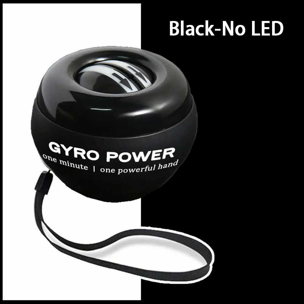 Wrist Power Ball Selbsthebender Griffball Handgelenk Gyro Ball Krafttrainer Unterarmtrainer Stärkt die Arm- und Fingermuskulatur: Black