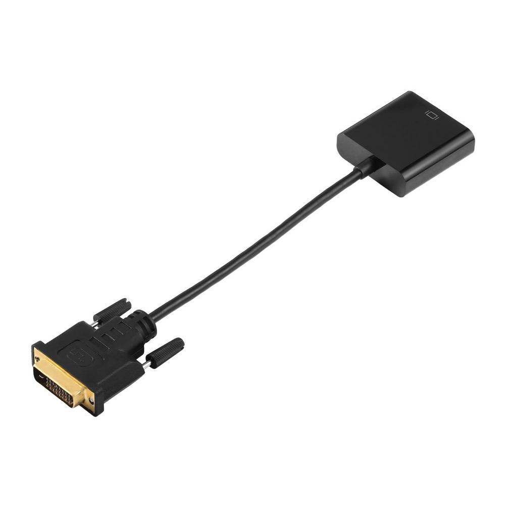 Full HD 1080P DVI-D vers VGA câble de convertisseur adaptateur actif 24 + 1 broche mâle à 15Pin câble de moniteur femelle pour carte d'affichage PC: Default Title