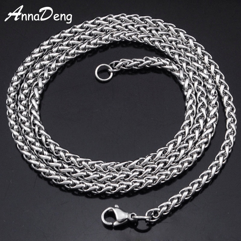 CHIMDOU Stainless Steel Chain Necklace For Men Women Snake Chain DIY long chain Jewelry Accessories