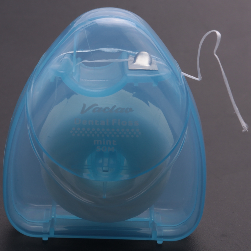 Vaclav Wire Floss 50 Meter 54 Yard Wire Floss Mint Flavor Floss Pick Flosser Interdental Brush Tooth Pick