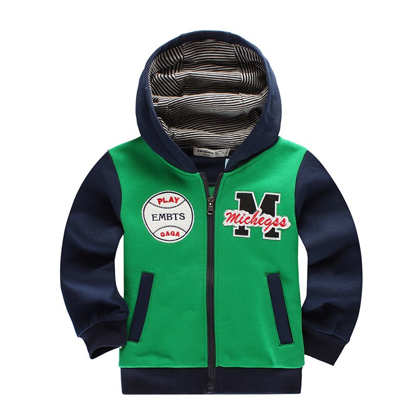 Børn sweater baby drenge piger forår og efterår lynlås hættetrøje børn letter fleece cardigan 2-6 år