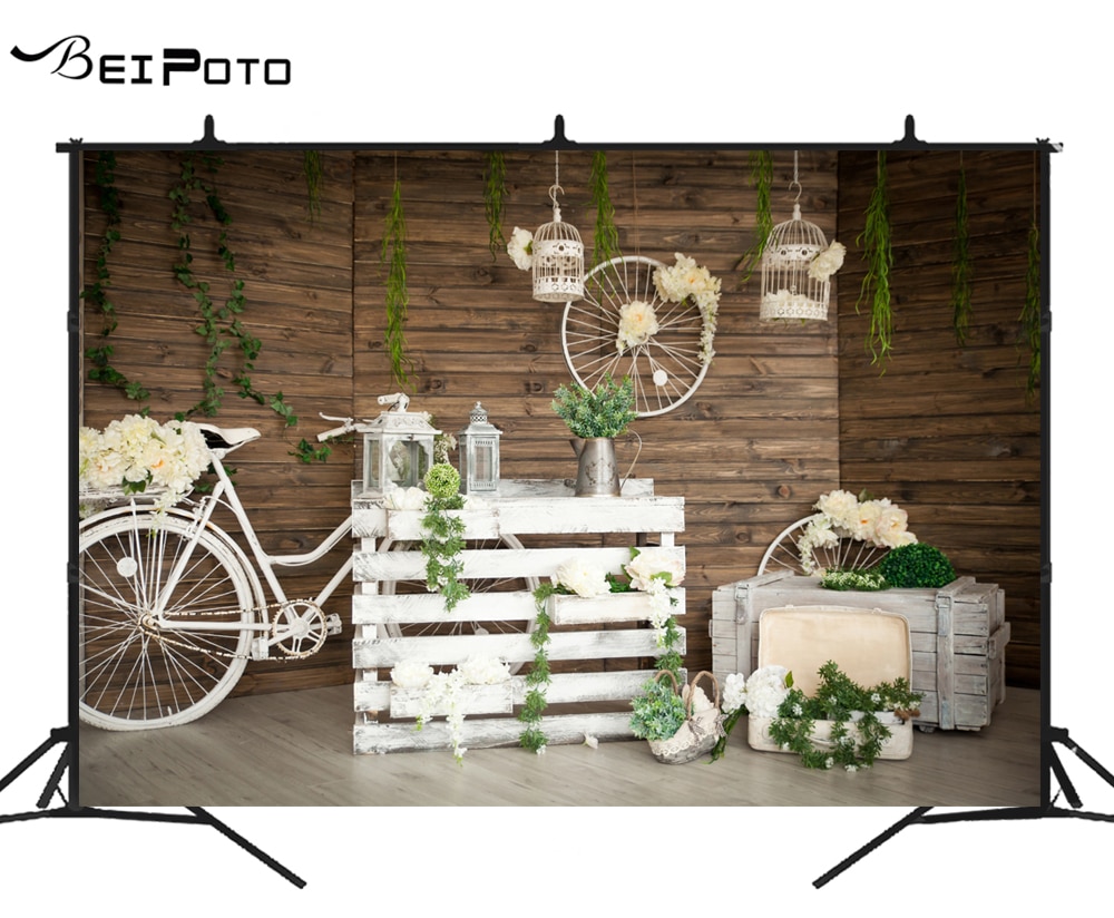 BEIPOTO Indoor photography backdrops Weeding party decora photo background studio props photo booth wood house bridal shower