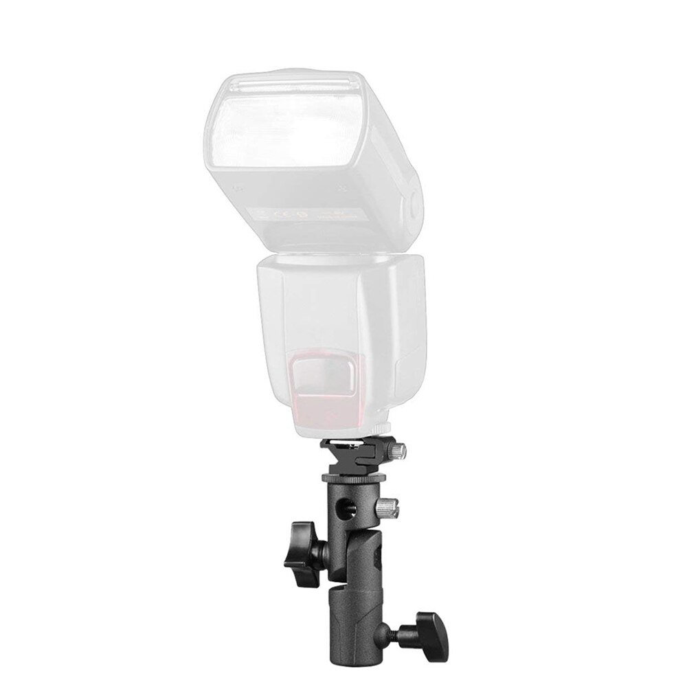 Fotografi tilbehør blitz lys beslag stander speedlite holder adapter 1/4 &quot; 3/8 &quot; mount sko fotografering flash triopod