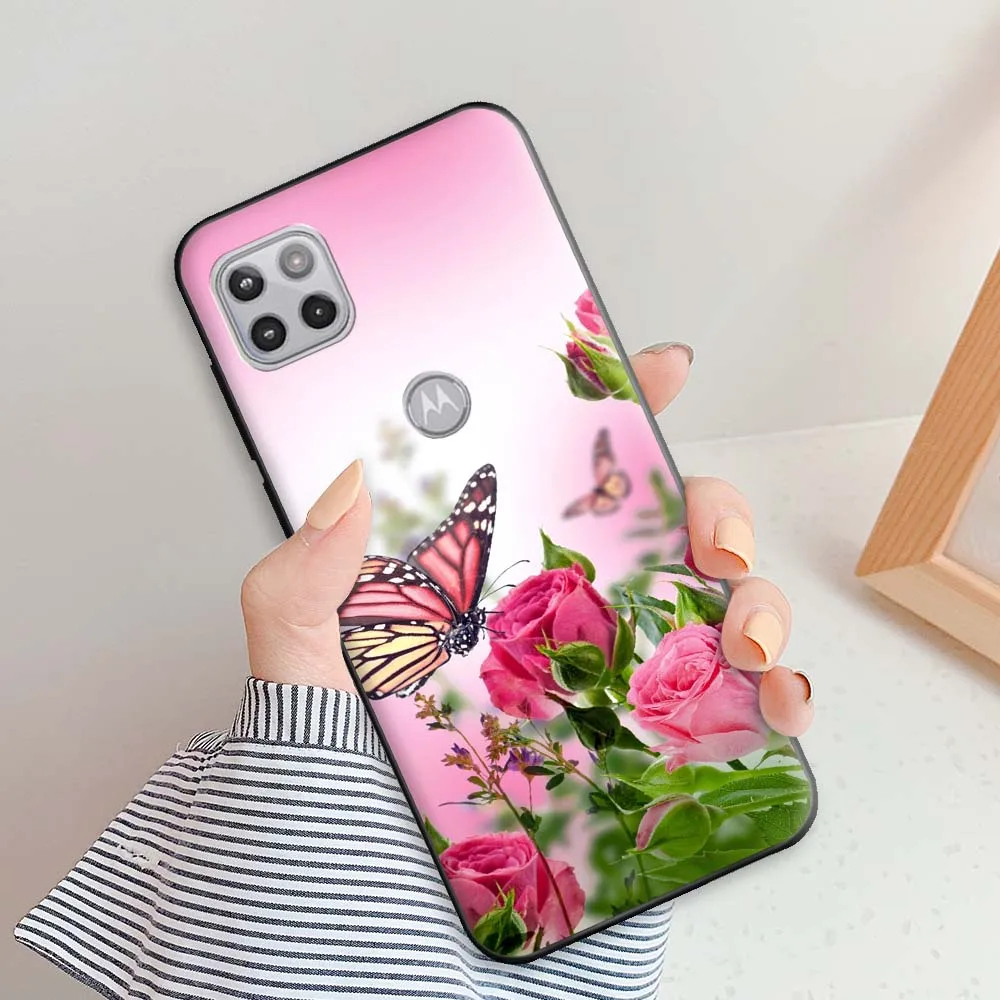 For Motorola Moto One 5G Ace Case XT2113-2 6.7" Cases for Moto One 5G Ace Protective Silicone Soft Cover One 5G Ace Capa