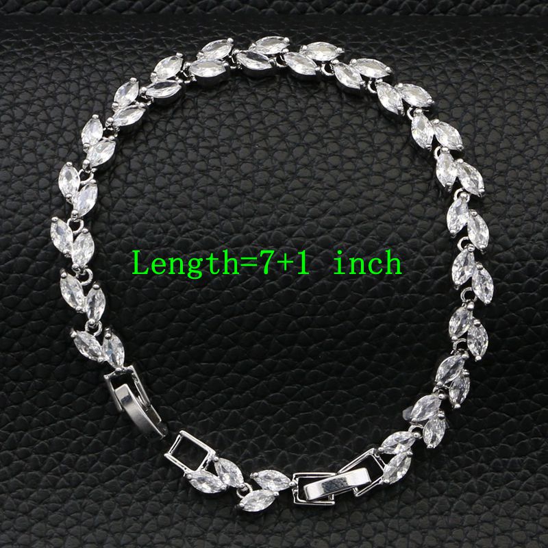 925 silber Braut Schmuck setzt für Frauen Hochzeit Dekoration Weiß Perle Kristall Halskette/Ohrringe/Armbinde/Anhänger/Ring