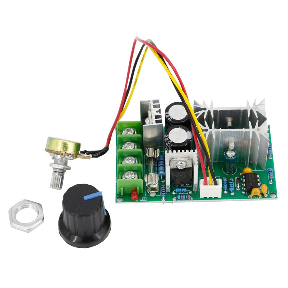 DC10-60V Dc 10-60V Motor Speed Control Pwm Motor Speed Controller Switch 20A Stroom Regulator High Power Staaf module