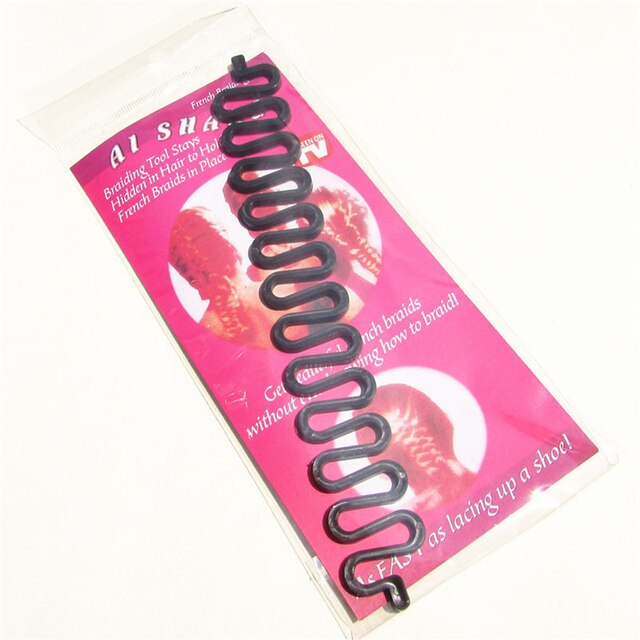 Magic Hair Styling Braider Synthetische Pruik Haar Donut Meisjes Vrouwen Franse Twist Diy Haarbanden Bun Maker Hair Accessoires: Black B