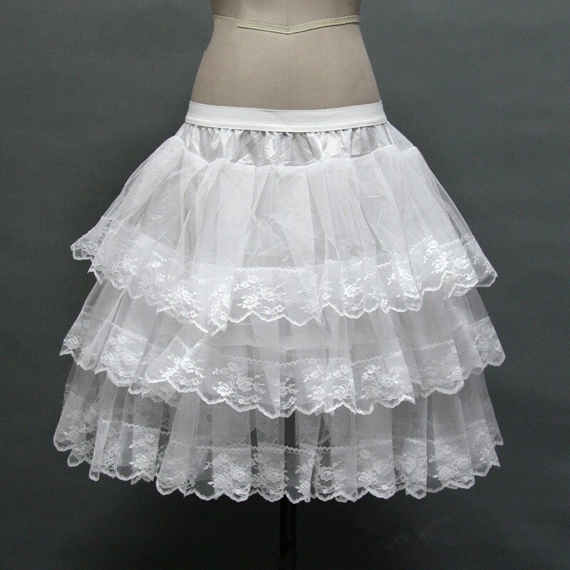 Petticoat 3 Layers Short Petticoat Flower Girl Dress Crinoline for Wedding Little Girls/Kids/Children Underskirt