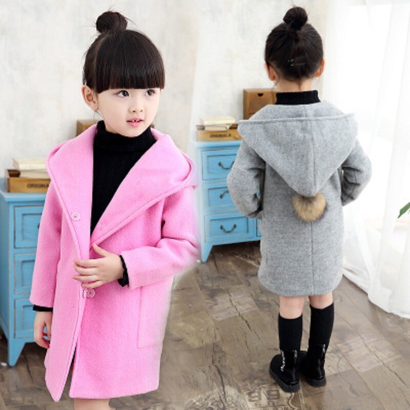 Manteau adolescent pour filles nouvelle automne hiver enfants vêtements fille Trench garder au manteau enfants veste longue fille manteaux