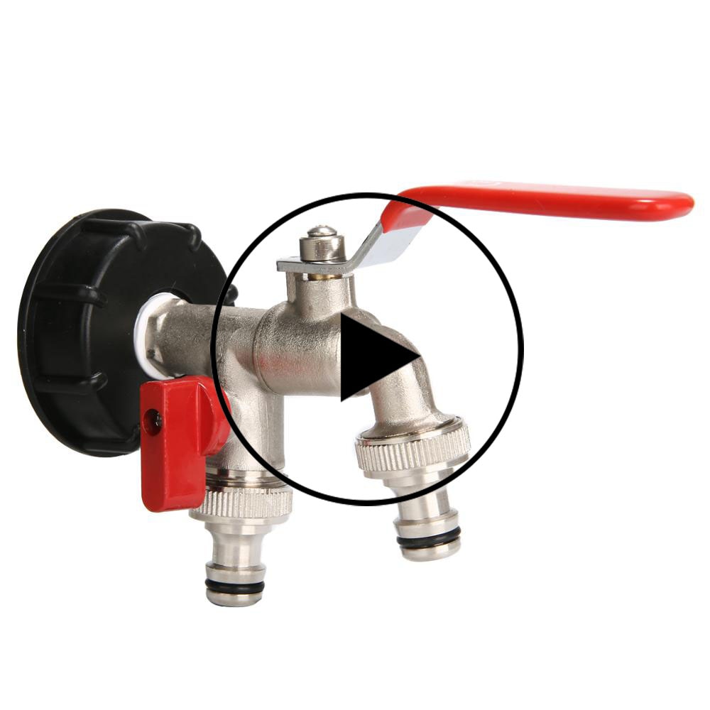 IBC Tank Adapter S60X6 To Brass Tap 1/2" Replacement Valve Fitting Parts For Home Garden Water Connectors