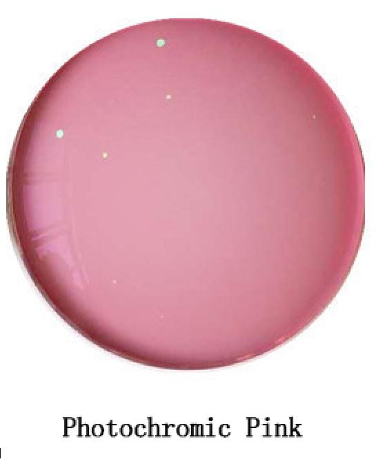 1.56 Photochromic Pink Blue Sunglasses Lens Single Vision Lens 0~-6.0 Myopia Optical Prescription Lenses for Eyewear UV400: Photochromic Pink