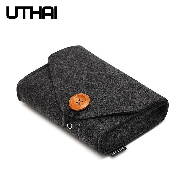 UTHAI T29 Portable 2.5&#39;HDD Case Storage Bag For Macbook Charger Mouse Mobile Power Bank Earphone Digital Accessories Protect Bag