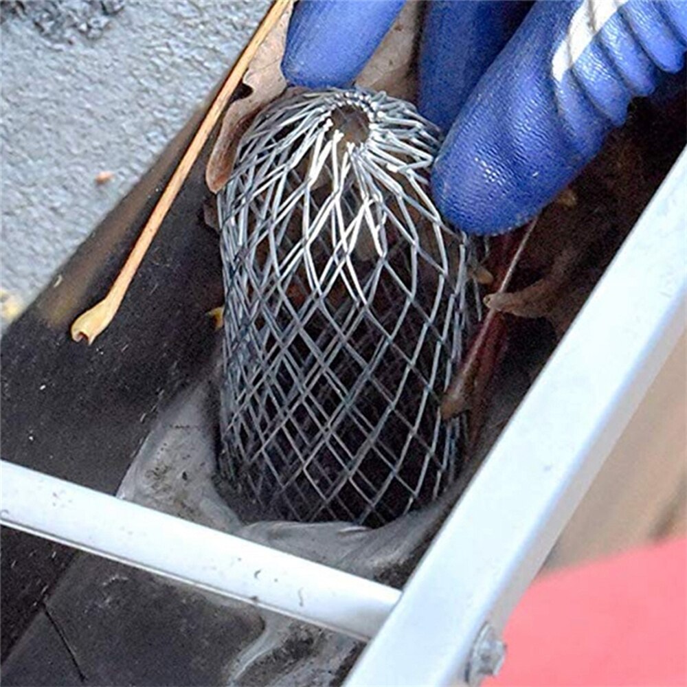 Roof Gutter Guard Filters Expand Aluminum Filter Strainer Stops Blockage Leaf Drains Debris Drain Net Cover