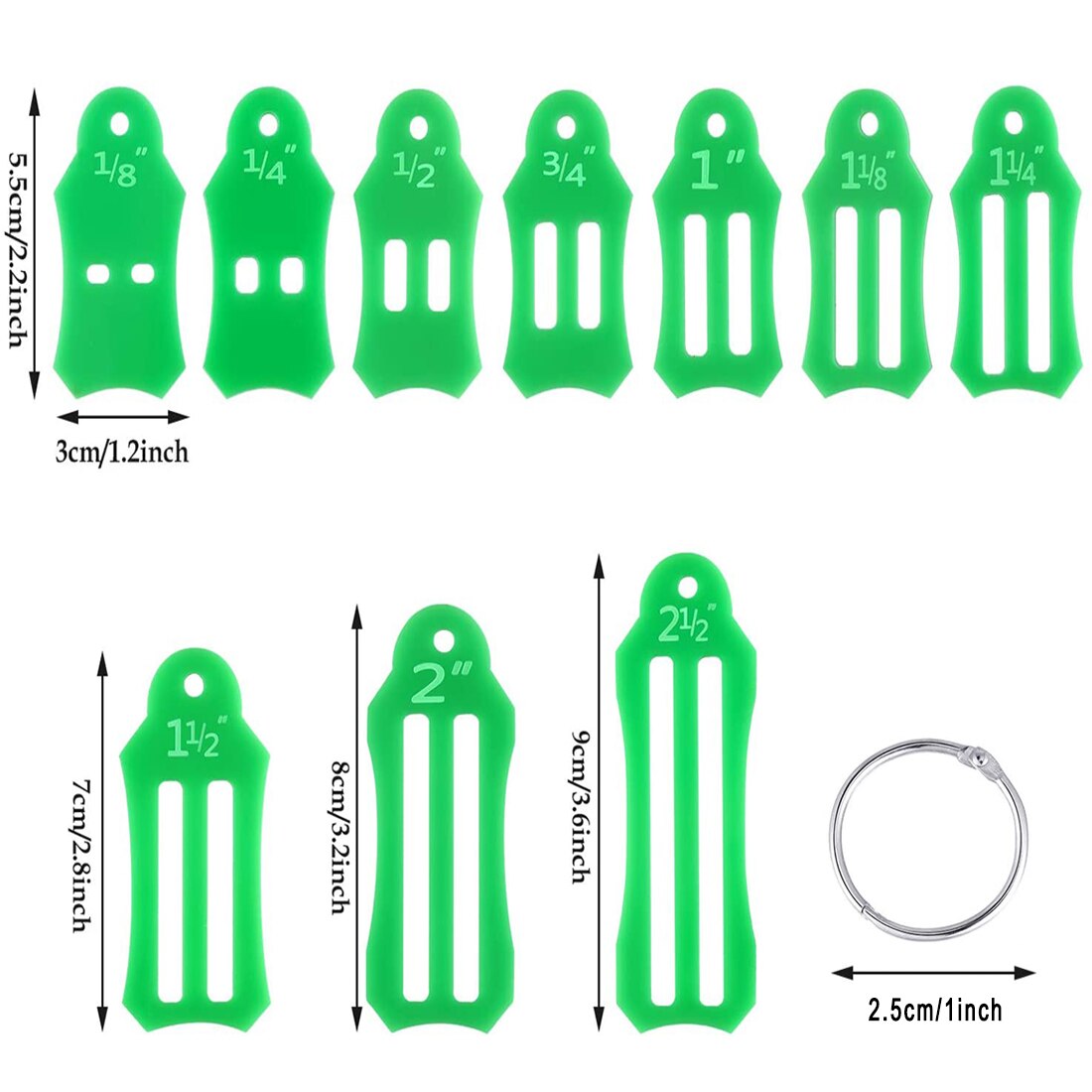 FLRHSJX Jelly Roll Sasher Tool Multi-Sizes Sasher with Storage Chain Quilting Pins &amp; Sewing Clips for Folding Fabric Craft Tools