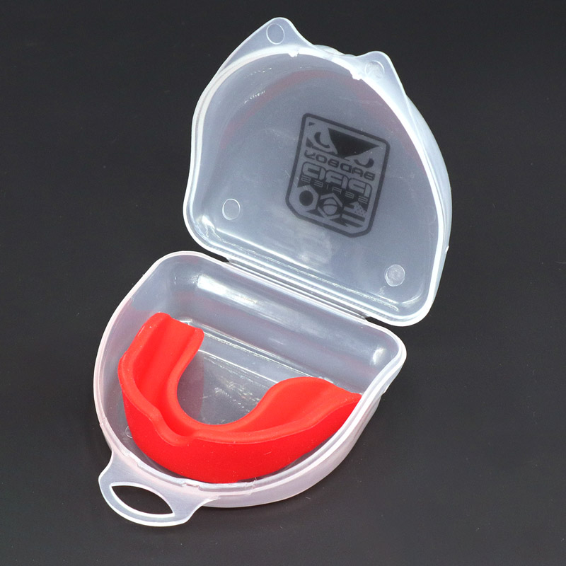 Protège-bouche de Sport, Protection Anti-molaire, pour boxe, Sanda, karaté, Taekwondo, combat, basket-ball, Football: Red with Box