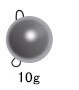 FANTU High Purity 97% Wolfram Cheburashka Fishing Sinkers 5pcs Tungsten Weight Cheburashka Plain Color: 10g