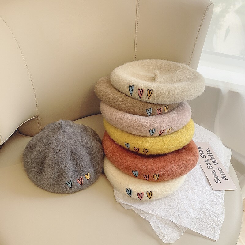 Boina de lana para niño y niña, gorros de lana para niño y niña, accesorios de ropa de de 52cm