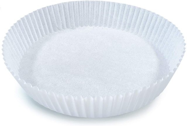 50 pz friggitrice ad aria carta usa e getta pergamena pasta di legno piroscafo carta da forno per friggitrice ad aria accessori per friggitrice ad aria: 16cm