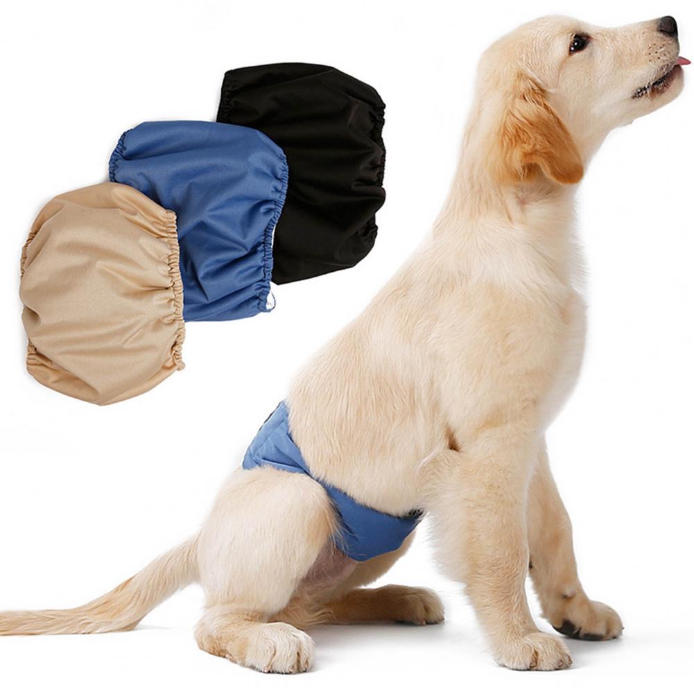 Convenient Puppy Diaper Water Absorbing Anti-harassment Breathable Solid Color Dogs Diapers Wraps