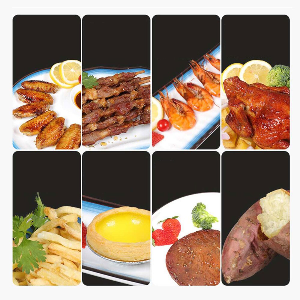 220V 1400W 3.8L Air Fryer Smart Touch LCD Oil Free Household Appliances Oven Electric Fryer For Chicken French Fries Fryer