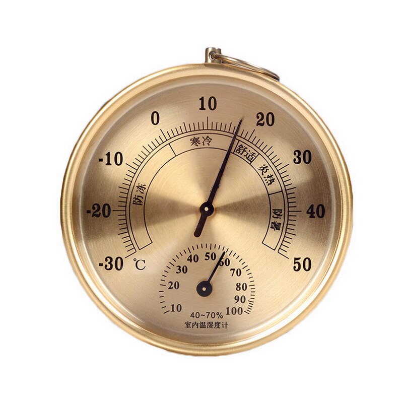 Thermometer hygrometer analoge temperatuur- en vochtigheidsmonitor voor slaapkamer woonkamer kantoor school: G305636