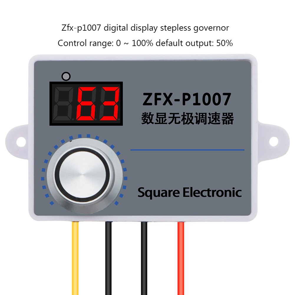 Speed Controller Stepless Speed Controller Waterproof 500W AC 220V Velocity Regulator Control Switch Motor Accessories